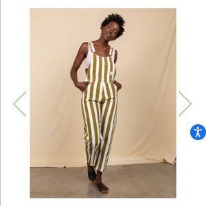 BIG BUD PRESS- Olive + White Overalls